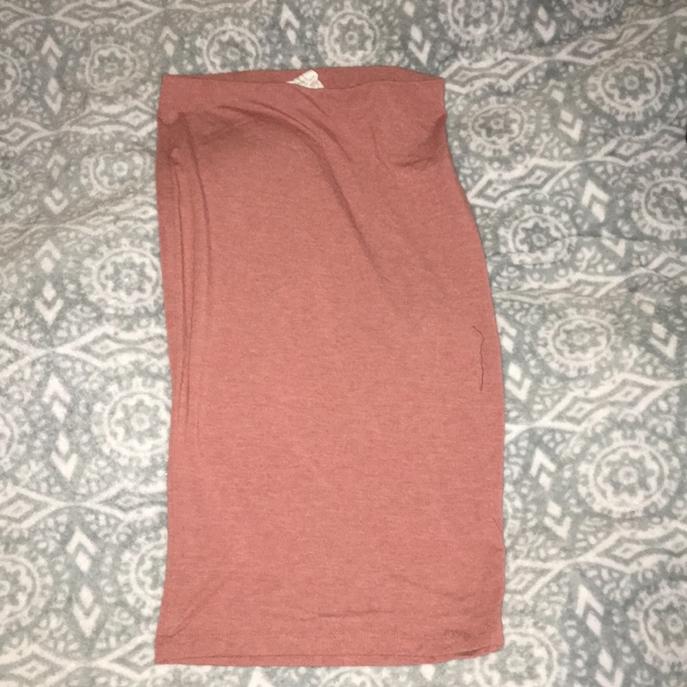 Pink maxi skirt